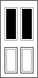 2 Panel 2 Square Composite Fire Doors