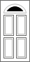 4 Panel 1 Arch Composite Fire Doors