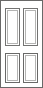 4 Panel Composite Fire Doors