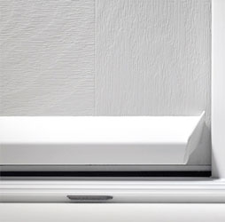 white door drip with white ali threshold white door drip