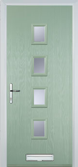 Buy 4 Square Glazed FD30s Composite Fire Door in Chartwell Green Online Buy 4 Square Glazed FD30s Composite Fire Door in Chartwell Green Online