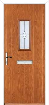 1 Square Classic Composite Front Door in Oak