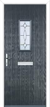 1 Square Clarity Composite Front Door in Anthracite Grey