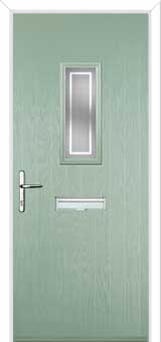 1 Square Enfield Composite Front Door in Chartwell Green