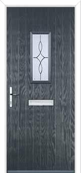 1 Square Flair Composite Front Door in Anthracite Grey