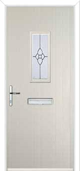 1 Square Finesse Composite Front Door in Cream