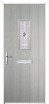 1 Square Murano Composite Front Door in Agate Grey