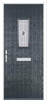 1 Square Murano Composite Front Door in Anthracite Grey