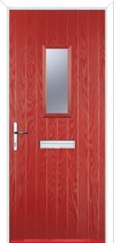 1 Square FD30s Internal Composite Fire Door in Red