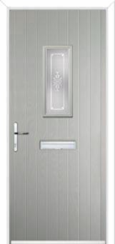 1 Square Staxton Composite Front Door in Agate Grey