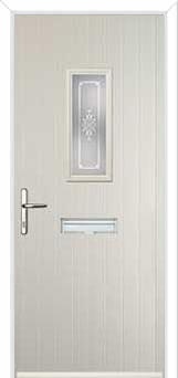 1 Square Staxton Composite Front Door in Cream