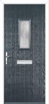 1 Square Staxton Composite Front Door in Anthracite Grey