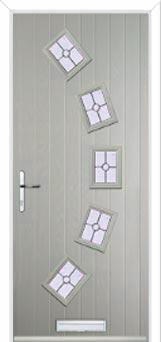 5 Square Curved Finesse Composite Front Door in Agate Grey