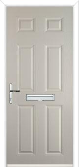 6 Panel FD30s Internal Composite Fire Door in Cream