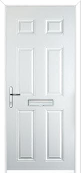 6 Panel FD30s Internal Composite Fire Door in White
