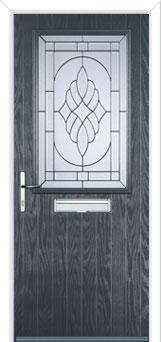 Cottage Half Glazed Elegance Composite Front Door in Anthracite Grey