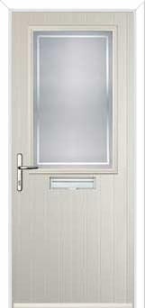 Cottage Half Glazed Enfield Composite Front Door in Cream