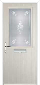 Cottage Half Glazed Staxton Composite Front Door in Cream