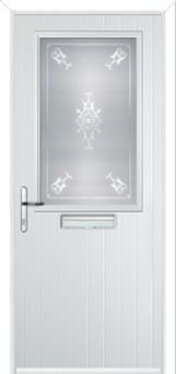Cottage Half Glazed Staxton Composite Front Door in White