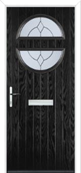 Circle Classic Composite Front Door in Black