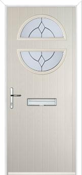 Circle Classic Composite Front Door in Cream