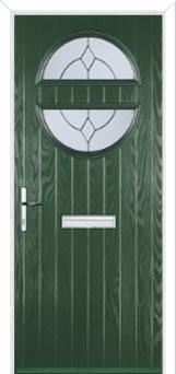 Circle Classic Composite Front Door in Green