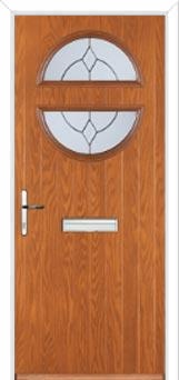 Circle Classic Composite Front Door in Oak