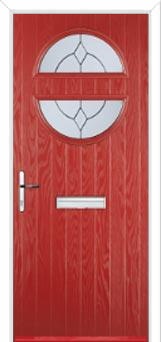Circle Classic Composite Front Door in Red