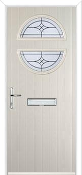 Circle Elegance Composite Front Door in Cream