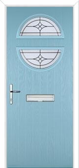 Circle Elegance Composite Front Door in Duck Egg Blue