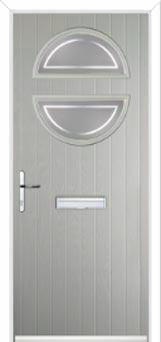 Circle Enfield Composite Front Door in Agate Grey