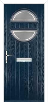 Circle Enfield Composite Front Door in Dark Blue