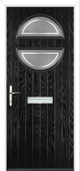Circle Enfield Composite Front Door in Black