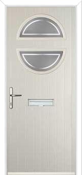 Circle Enfield Composite Front Door in Cream