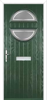 Circle Enfield Composite Front Door in Green