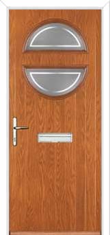 Circle Enfield Composite Front Door in Oak