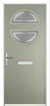 Circle Enfield Composite Front Door in Pebble Grey