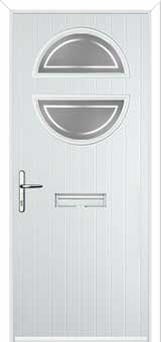 Circle Enfield Composite Front Door in White