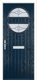 Circle Finesse Composite Front Door in Dark Blue