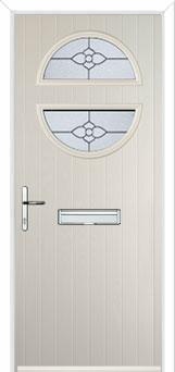 Circle Finesse Composite Front Door in Cream