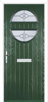 Circle Finesse Composite Front Door in Green