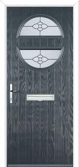 Circle Finesse Composite Front Door in Anthracite Grey