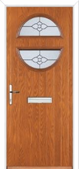 Circle Finesse Composite Front Door in Oak