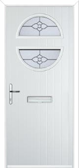 Circle Finesse Composite Front Door in White