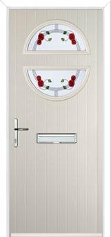 Circle Mackintosh Rose Composite Front Door in Cream