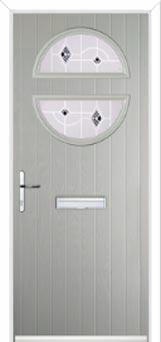 Circle Murano Composite Front Door in Agate Grey