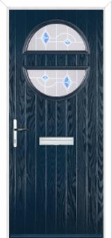 Circle Murano Composite Front Door in Dark Blue