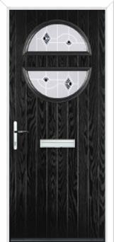 Circle Murano Composite Front Door in Black
