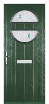 Circle Murano Composite Front Door in Green