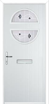 Circle Murano Composite Front Door in White